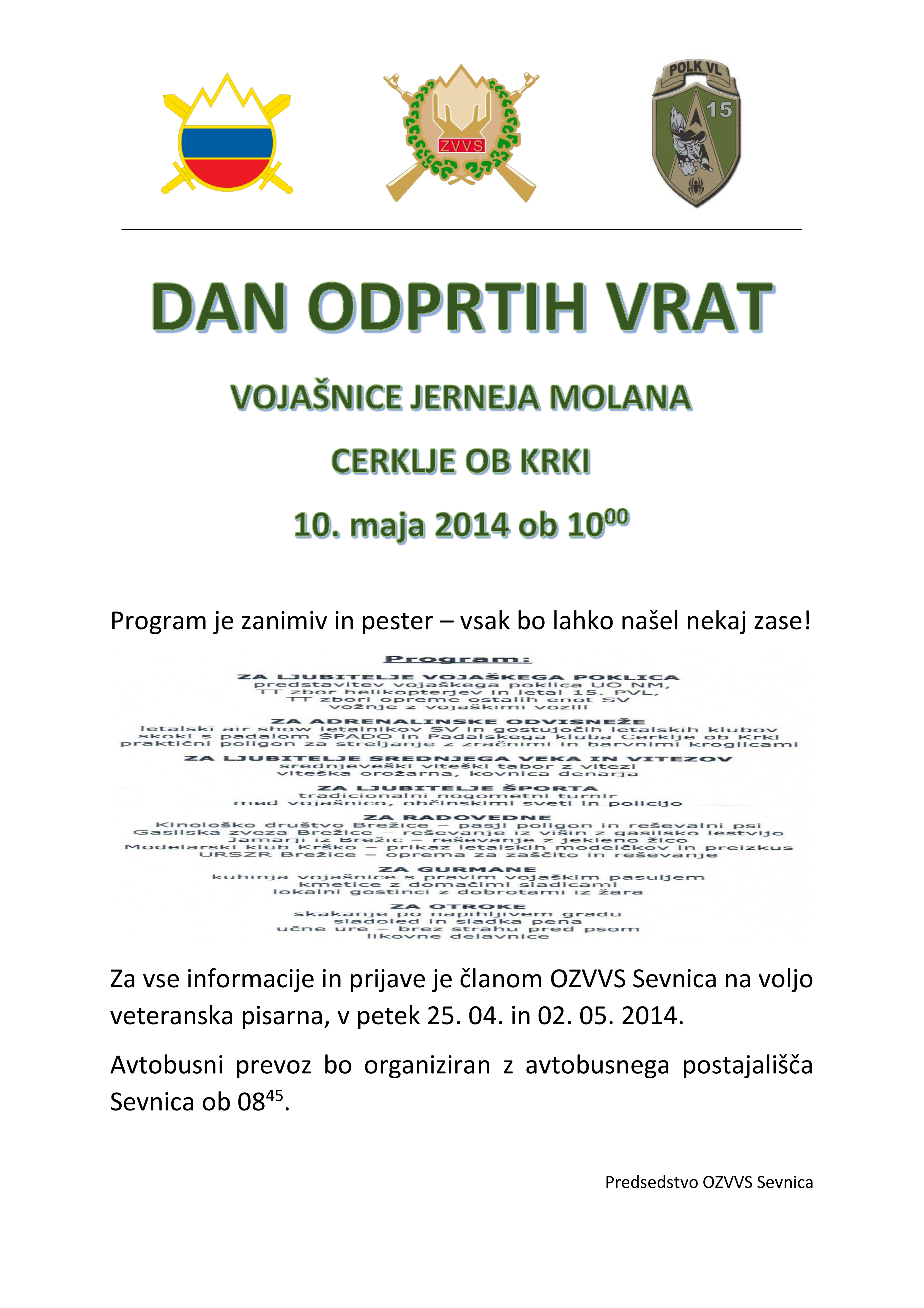 dan odprtih vrat cerklje 2014