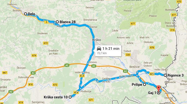 načrt poti izlet v neznano 2014