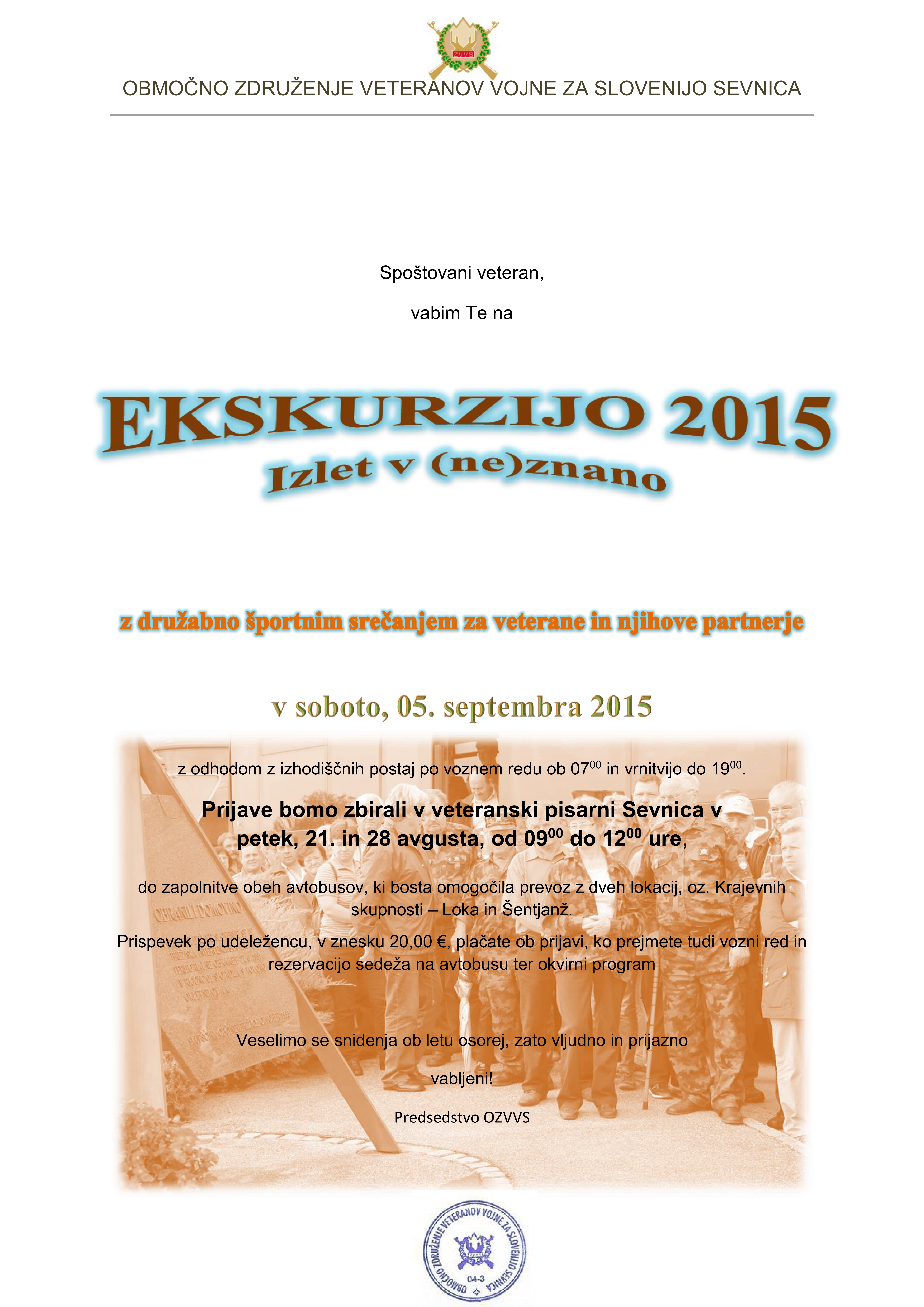 plakat vabilo ekskurzija 2015