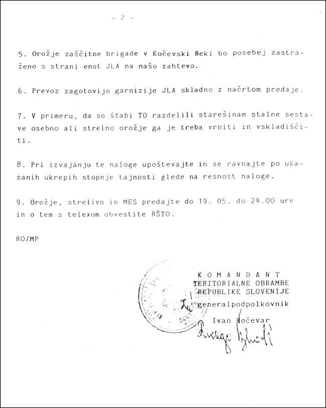 ukaz o odvzemu orožja TO-2